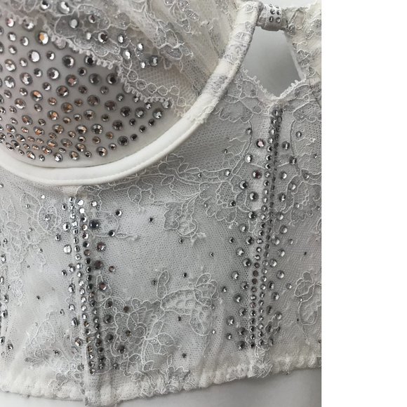 Bustier by VICTORIA'S SECRET and SWAROVSKI  Laced Corset Off-White Limited lace - Picture 4 of 4
